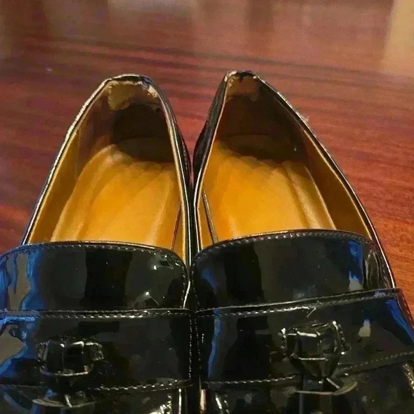 Franco Sarto Carolyn Tassel Loafer Womens Black Patent Leather Size 9 - Picture 7 of 10